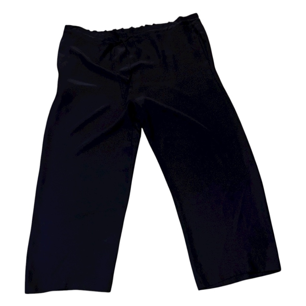 Women’s Silk Satin Pajama PantsLounge Drawstring Elastic Waist Wide Leg Bottom